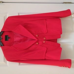 Cynthia Rowley orange suit jacket for office